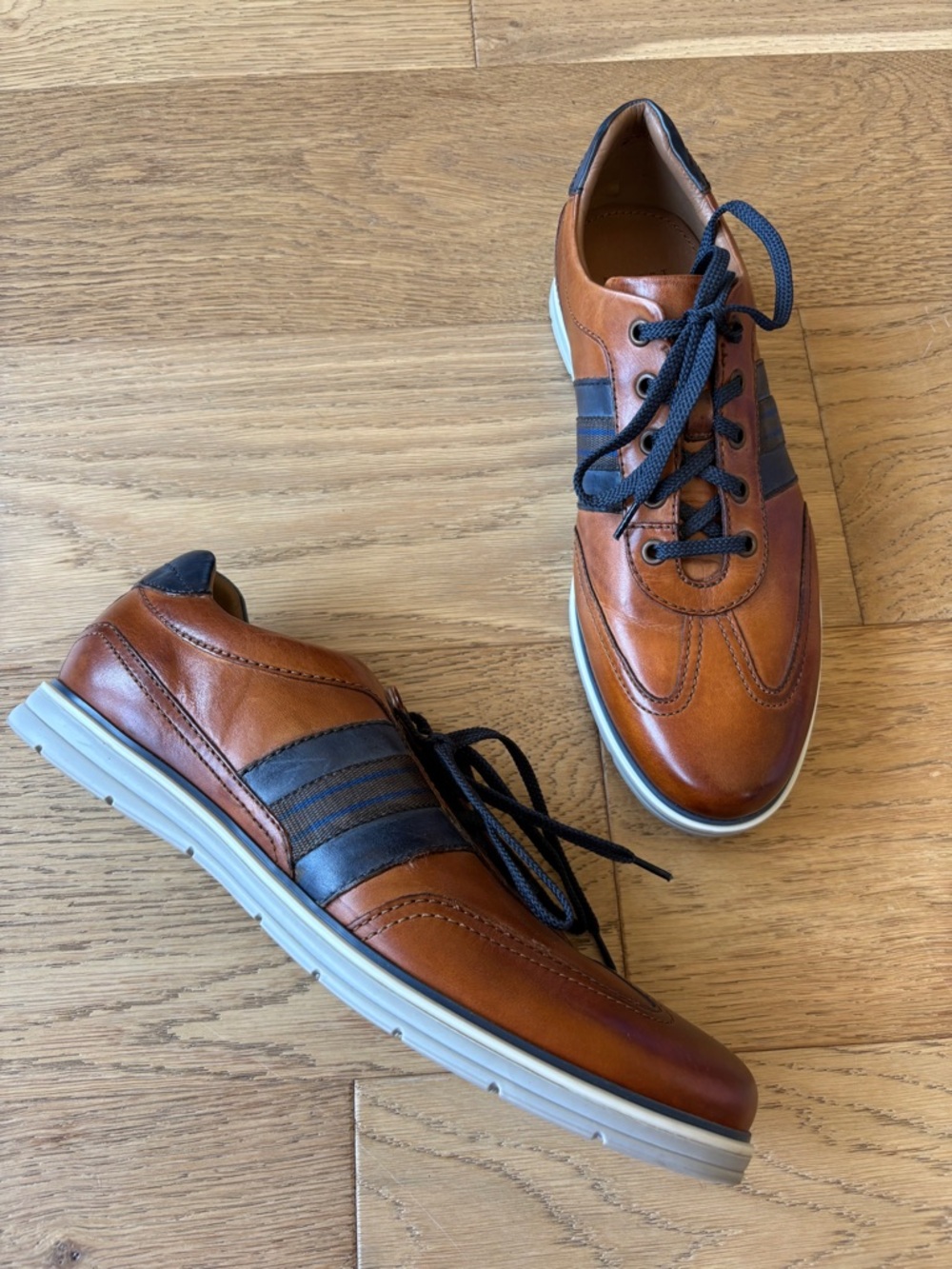Robert Talbott leather turbo sneaker shoe mens 8.5